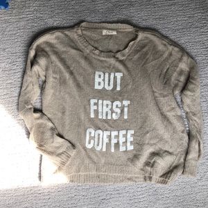 ❗️Sale❗️Súper cozy “BUT FIRST COFFEE” Sweater